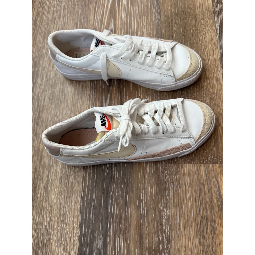 Nike Blazer Low 77 White Sail Pink Tan Sneakers DC4769-108 Womens 8.5